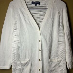 Jones New York White Cardigan